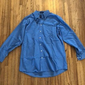 Men’s blue button down shirt